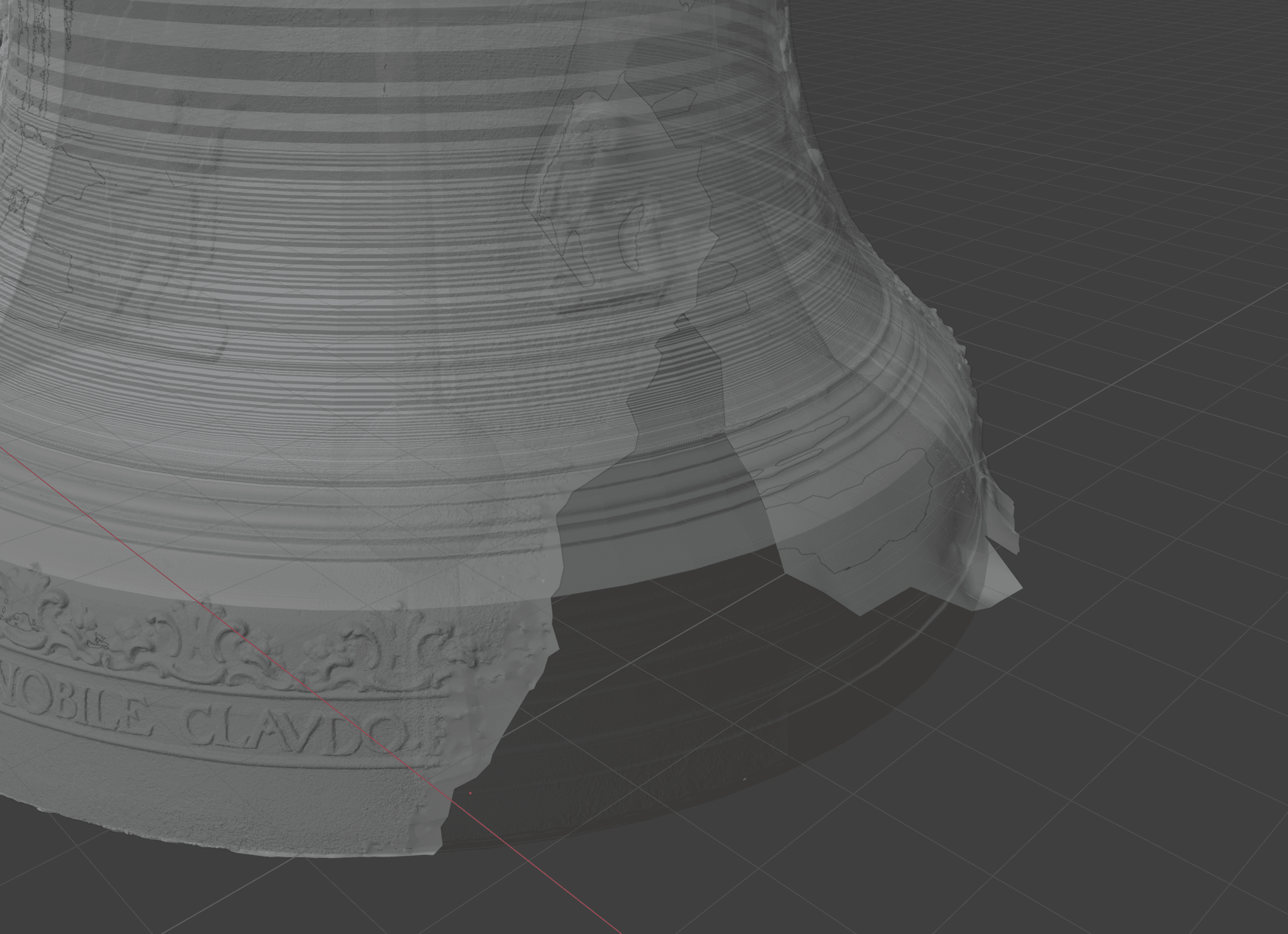 Figure 4: Manual alignment in Blender